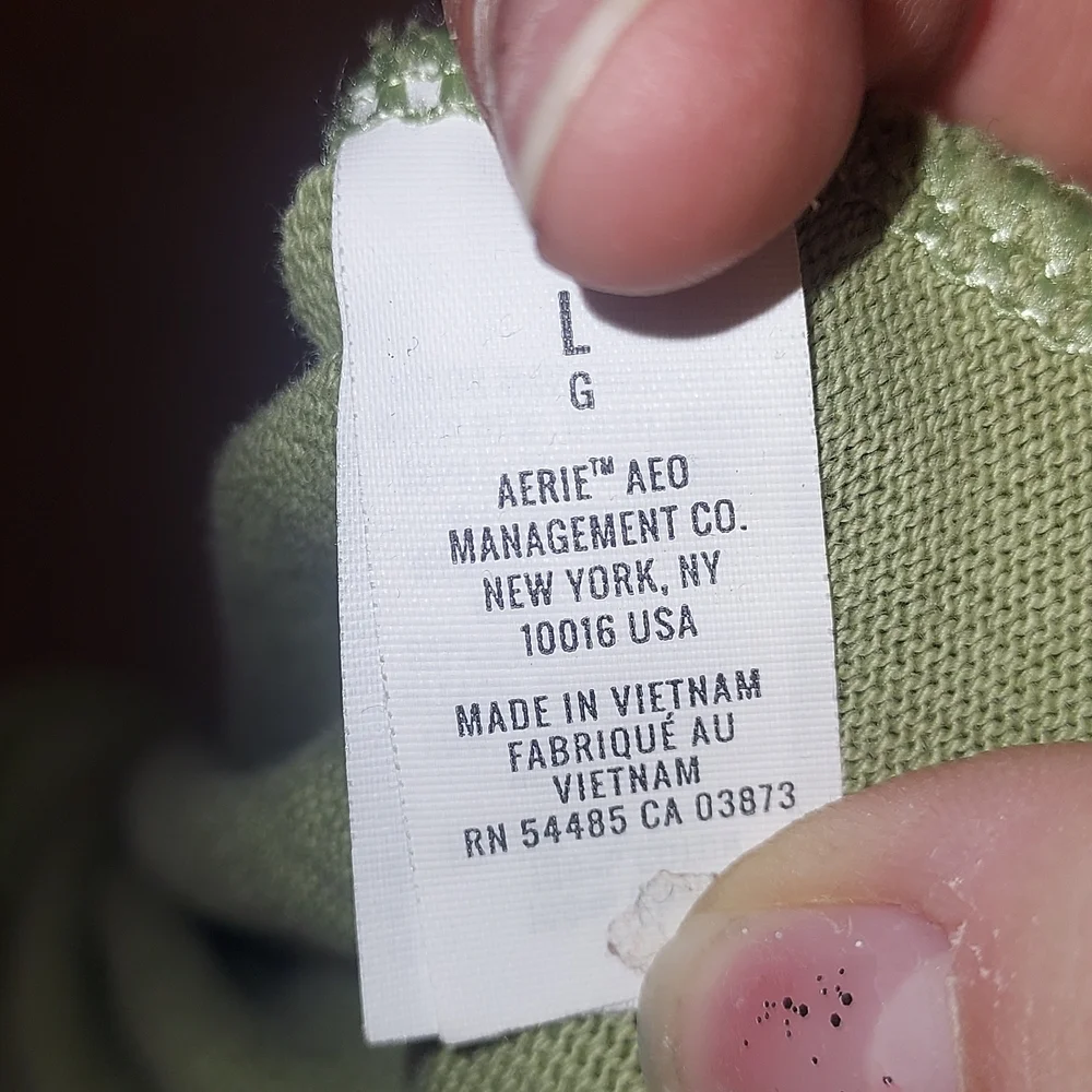 Aerie Sage Lace-Up Hoodie - Picture 3 of 5